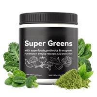 Mélange de Boissons Super Greens Marque Blanche : Optimisation Naturelle de l'Énergie et du Métabolisme, Détox, Complément Alimentaire à Base d'Aliments Entiers, 30 Portions