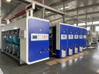 Machine d'impression flexographique pour carton ondulé, machines automatiques de collage et de pliage de cartons