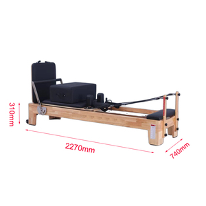 Máquina de <span class=keywords><strong>Pilates</strong></span> <span class=keywords><strong>Reformer</strong></span> Comercial Resistente de Madera de Roble, Estable para Gimnasios y Estudios, Producto Saludable, <span class=keywords><strong>Reformer</strong></span> de <span class=keywords><strong>Pilates</strong></span> de Roble Blanco - Product Image 6