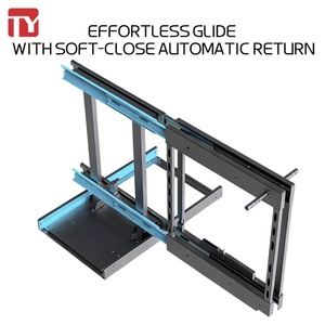 Cestas extraíbles modernas TIANYI para gabinetes, organizador de esquina ciega con cierre suave, almacenamiento de cocina de 4 niveles, acero ecológico - Product Image 4