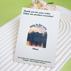 Custom Logo Design Art Paper Double Sides Insert <strong>Birthday</strong> Wedding Printed Business <strong>Greeting</strong> Thank You Post Gift Cards