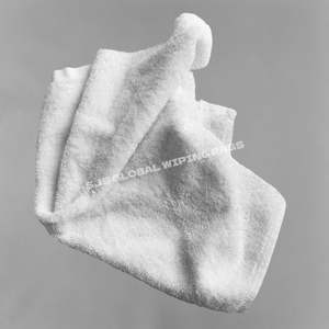 Chiffons de nettoyage en coton 100% blanc, absorbants eau et huile, pour le nettoyage - Product Image 1