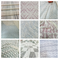 Tissu de dentelle Raschel en dentelle lourde super douce de couleur blanche pour le marché de la dentelle de Dubaï