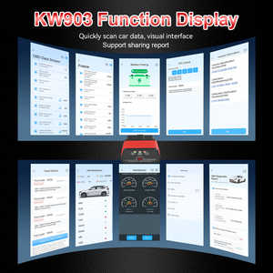 KONNWEI Herramientas para vehículos KW903 Bluetooth Herramienta de diagnóstico automático Escáner de diagnóstico para diagnósticos básicos - Product Image 3