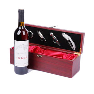 <span class=keywords><strong>Caja</strong></span> de <span class=keywords><strong>Madera</strong></span> Perfecta para un Solo <span class=keywords><strong>Vino</strong></span>, Decorativa, con Kit de 4 Accesorios para <span class=keywords><strong>Vino</strong></span>, Juego de <span class=keywords><strong>Caja</strong></span> de Regalo y Empaque de <span class=keywords><strong>Madera</strong></span> Roja para <span class=keywords><strong>Vino</strong></span> - Product Image 2