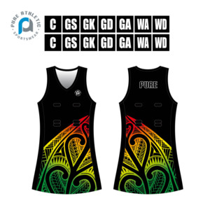 Maori <span class=keywords><strong>Netball</strong></span> Uniformes Vestidos NZ AU <span class=keywords><strong>Custom</strong></span> Mujeres <span class=keywords><strong>Netball</strong></span> Uniformes Kits Niños Niñas <span class=keywords><strong>Netball</strong></span> A Line Vestidos - Product Image 3