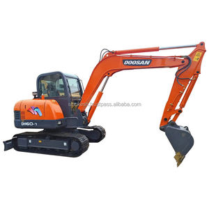 Mini pelleteuse d'occasion Doosan DH60 Mini pelleteuse sur chenilles Caterpillar 6 tonnes 20 tonnes 5 tonnes Moteur de pompe à moteur avec poids en état de fonctionnement - Product Image 1