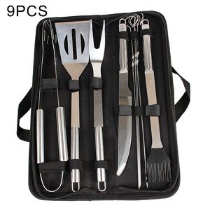Juego de 20 Utensilios para Barbacoa de Acero Inoxidable, Kit de Accesorios para Asar de Alta Resistencia con Bolsa de Lona - Product Image 3