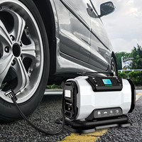 AC/DC 220V/12VTyre Auto gonfleur cylindre en métal 100w 150psi numérique Portable voiture vélo pneu ballon Air lit gonfleur