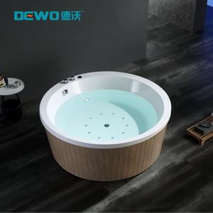 Traditional Indoor/Outdoor Spa Tub with Computer Control Portable Bubble Ozone Hot <strong>Water</strong> <strong>Feature</strong> for Relaxing Soaking <strong>Experience</strong> - Product Image 1