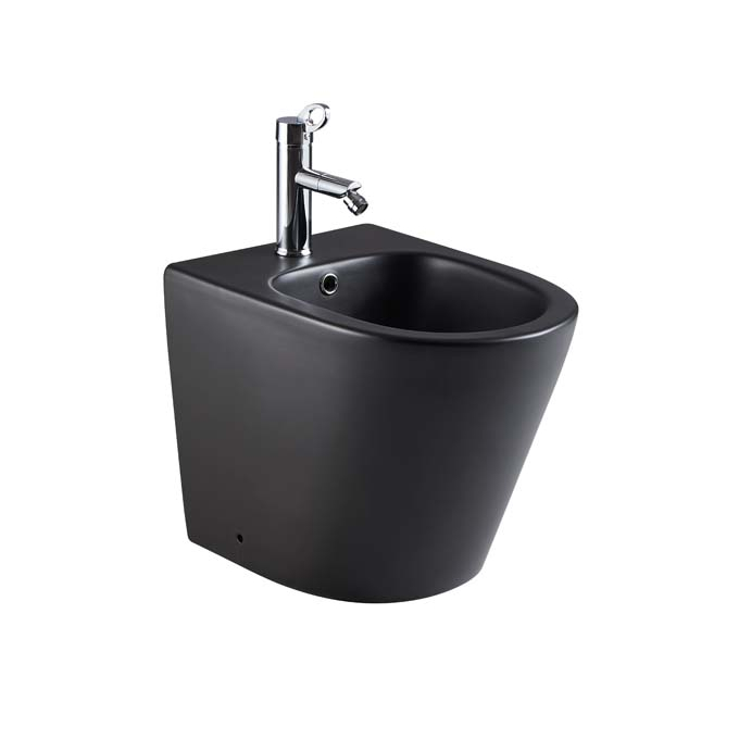 Robinet mitigeur moderne sur pied pour Bidet, livraison gratuite, vente en gros, couleur noir mat