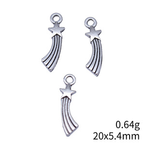 Ciondolo a Forma di Stella Cadente Multicolore in Lega di Zinco per Creazione di Gioielli Fai-da-Te, Collane e Bracciali, Forniture all'Ingrosso - Product Image 3