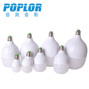 หลอดไฟ LED ป๊อปลอร์ 10-60W E27 ฐานพลาสติก ความสว่างสูง AC 85-265V - Product Image 1