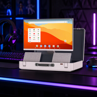 Machine de karaoké portable 27 pouces avec écran tactile Android 14, WiFi, Bluetooth, et étui de transport pour divertissement intérieur et extérieur