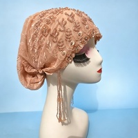 Foulards ethniques musulmans pour femmes, bonnets intérieurs, hijabs, couvre-chefs arabes, turbans, bonnets à strass, en dentelle, doux, respirants, pour usage quotidien