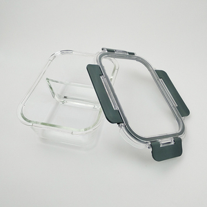 reutilizable contenedores de vidrio <span class=keywords><strong>para</strong></span> alimentos Bento <span class=keywords><strong>almuerzo</strong></span>, caja libre de BPA de almacenamiento de alimentos con tapas - Product Image 2