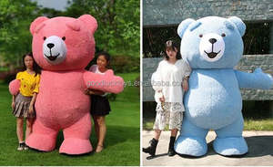 <span class=keywords><strong>Disfraz</strong></span> de oso de peluche inflable de 3m Unisex, mascota de Animal amarillo marrón, Cosplay durante 3 años, disfraces de <span class=keywords><strong>gusano</strong></span> Unisex económicos - Product Image 5