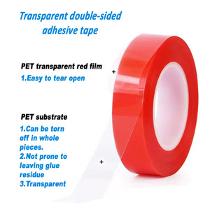 High Temperature Heat Resistant Spray Paint Masking <strong>Red</strong> Crepe Paper and PET Polyester Film Composite Base Silicone Adhesive <strong>Tape</strong> - Product Image 6