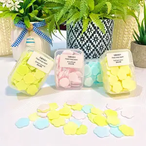 Travelling Personalize Hand Dissolving Sheets Hand Wash Paper Soap Scented Petal Flower Soap Bath Confetti