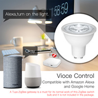 Ampoule LED intelligente Tuya Zigbee GU10 RGBCCT, lampes à intensité variable, application Smart Life, synchronisation musicale, ampoules à commande à distance