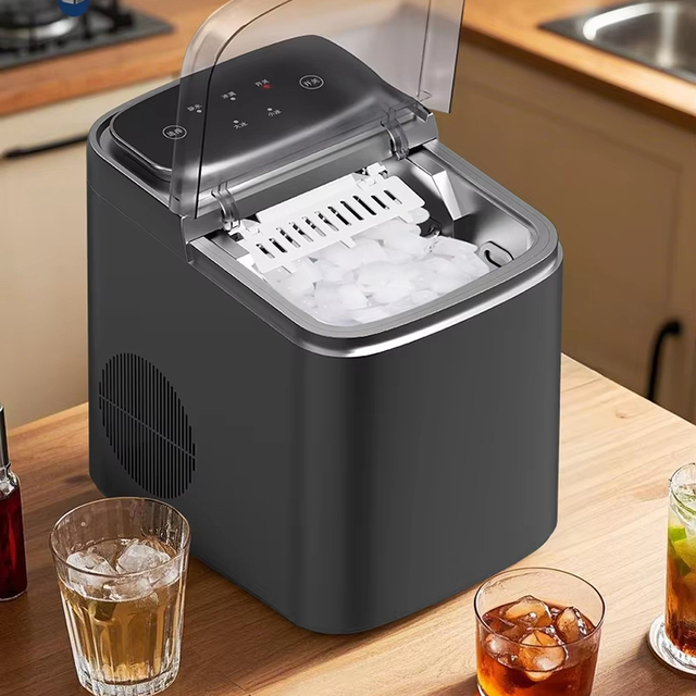 Hot Selling New Commerical Household Automatic Countertop Portable Small Mini Ice Cube Maker Machine for Home Automatic Cleaning