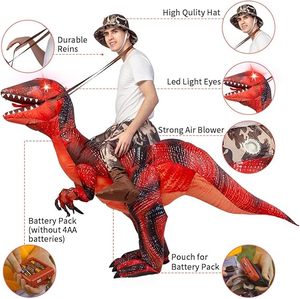 Costume gonflable de <span class=keywords><strong>dinosaure</strong></span> pour adulte Costume d'halloween femmes homme drôle Costume d'explosion pour la fête d'halloween Cosplay - Product Image 3