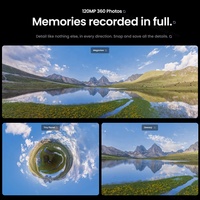 Cámara de Video 360° Insta360 X6 8K 2026, Fotos de 120MP, Resistente al Agua hasta 20m, Time-Lapse 16K, Bullet Time, 8K 100fps, Dolby Vision, para Creadores de Contenido