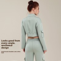 Ensemble de jogging deux pièces pour femme, automne-hiver, sport et fitness, col montant, coupe ample, évacuation de l'humidité, longueur cheville, pull de yoga