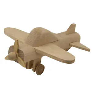 Groothandel Fsc Natuurlijke Vliegtuig Model Houten Vliegtuig Speelgoed Met Kinderen