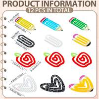 Clips en papier personnalisés vierges à motifs de dessins animés, en acrylique, écologiques, découpés, de différentes formes, promotionnels