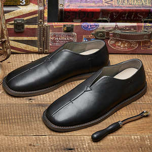 Men's Designer Casual Shoes - Summer Style, Genuine Leather, Retro Leather Footwear - Product Image 3