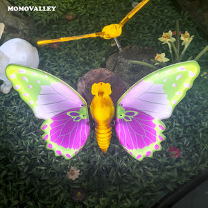 Papillons <span class=keywords><strong>3D</strong></span> Lumineux LED Flottants pour Noël, Décoration de Jardin Intérieur/Extérieur, Faible Consommation, Étanchéité IP46 - Product Image 2