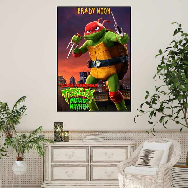 忍者タートルズ3Dパネルポスターアート絵画turtles