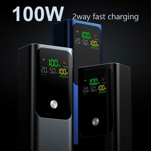 พาวเวอร์แบงค์แบบพกพา ดีไซน์ใหม่ ความจุ 20000 มิลลิแอมป์ รองรับ PD 100W สำหรับแล็ปท็อป กำลังไฟสูง 145W ชาร์จเร็วแบบสองทิศทาง ความจุจริง เหมาะสำหรับการเดินทาง - Product Image 3