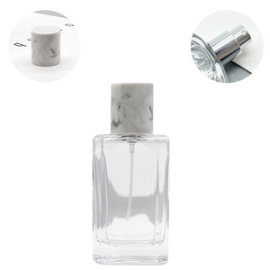 Wholesale Square Crystal White Bayonet-Cap Glass Perfume Essential Oil Bottles 25ml 50ml Refill 100ml <b>Spray</b> Bottles Bottles - Product Image 4