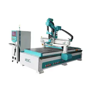 JCX-2130 लकड़ी सीएनसी रूटर 3D नक्काशी काटने की मशीन 2100*3000mm एटीसी 12 उपकरण फर्नीचर लाइन उत्पादन 3/4/5 अक्ष