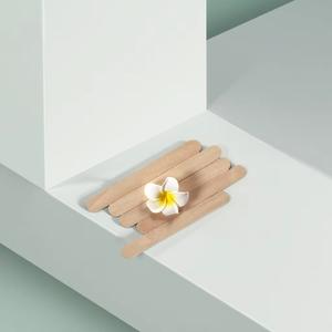 100 pezzi Per la cura della pelle Per la rimozione dei capelli in legno bastoncini di cera usa e getta spatole di legno Per la ceretta - Product Image 6