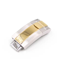 Bracelet de montre de luxe en acier inoxydable Mingfung de qualité supérieure avec boucle déployante papillon, option logo personnalisé, pour montre Submarine