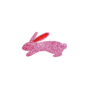 Custom Children's Lovely Hair Clips Cartoon Bunnies <b>Cute</b> Hair Accessories Glitter Rhinestone Ribbon Wrapped Hair <b>Pin</b> Wholesale - Product Image 3