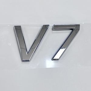 Çin fabrika toptan özel 3D Logo olmayan Metal etiket su geçirmez araba tabela plastik yapıştırıcı malzemeden yapılmış - Product Image 2