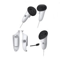 Aksesoris Headset VR, Pengontrol, Penutup Baterai Isi Ulang untuk Meta Quest 3/3S, Casing Baterai dengan Kabel Pengisi Daya