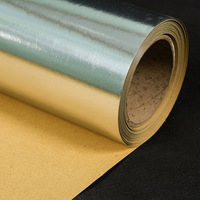 Rouleaux de papier kraft métallisé haute barrière, résistants à l'humidité et à l'oxygène, papier enduit d'aluminium