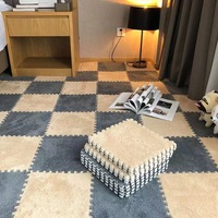 Tapis de sol modernes à emboîtement 2025, tapis en mousse EVA, tapis moelleux lavable, tapis de jeu pour bébé, tapis à poils coupés, fabrication mécanique