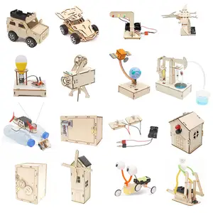 Ilmu pengetahuan & Teknik batang mainan pendidikan ramah lingkungan kayu Uv Laser hadiah batang Robot Kayu Terbaik mainan