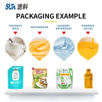 Machine d'emballage entièrement automatique pour sachets préformés Doypack à bec verseur, pour aliments, granulés, poudres, liquides, jus, remplissage et scellage de petits sachets