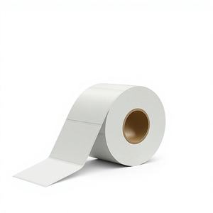 Etiqueta Personalizada en Blanco o Impresa, Etiqueta <span class=keywords><strong>de</strong></span> Transferencia Térmica <span class=keywords><strong>de</strong></span> 60 mm x 50 mm, Papel Semibrillante, Rollo <span class=keywords><strong>de</strong></span> Etiquetas Adhesivas Térmicas para Códigos <span class=keywords><strong>de</strong></span> Barras - Product Image 1