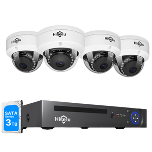 Kit de caméra dôme IP POE <span class=keywords><strong>Hiseeu</strong></span> 5MP, vision nocturne, capteur CMOS, étanche, sécurité domestique, utilisation intérieure/extérieure, cloud - Product Image 1