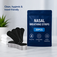 Bandes nasales personnalisées avec logo OEM, étiquette privée, bandes respiratoires non tissées pour un flux d'air plus facile, bandes nasales confortables