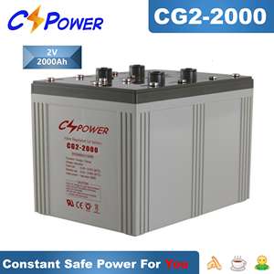 CSPower 2000Ah 2V 오프 그리드 장수명 딥 사이클 젤 태양광 시스템 배터리 CG2-2000 - Product Image 4