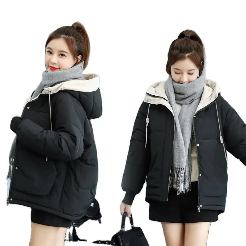 Wholesale Down cotton-padded jacket women's winter 2021 new Korean style loose thickening cotton-padded jacket